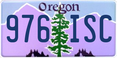 OR license plate 976ISC