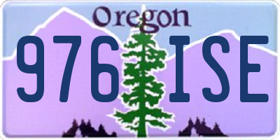 OR license plate 976ISE