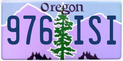 OR license plate 976ISI