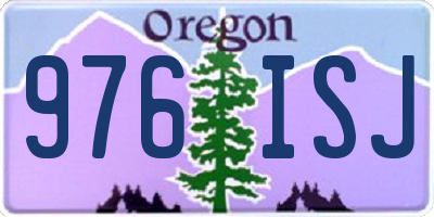 OR license plate 976ISJ