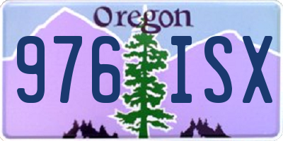 OR license plate 976ISX