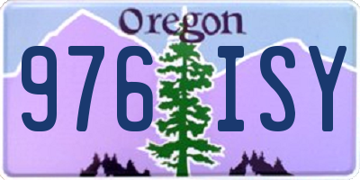 OR license plate 976ISY