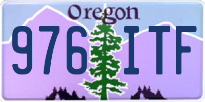 OR license plate 976ITF