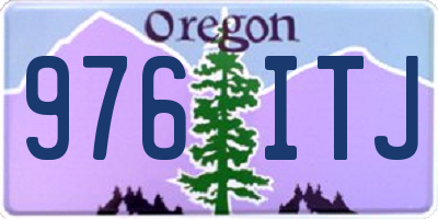 OR license plate 976ITJ