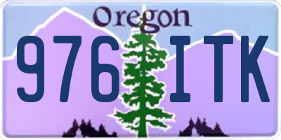 OR license plate 976ITK