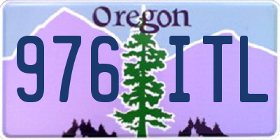 OR license plate 976ITL