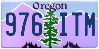 OR license plate 976ITM