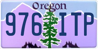 OR license plate 976ITP