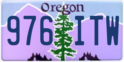 OR license plate 976ITW