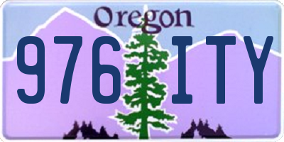 OR license plate 976ITY