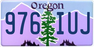 OR license plate 976IUJ