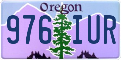 OR license plate 976IUR