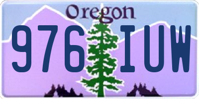 OR license plate 976IUW
