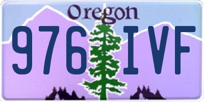 OR license plate 976IVF