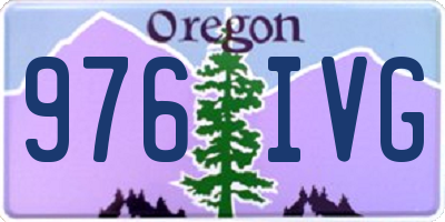 OR license plate 976IVG