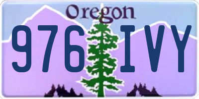 OR license plate 976IVY