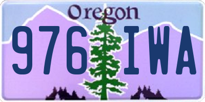 OR license plate 976IWA