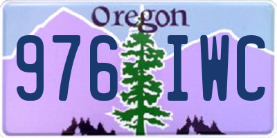 OR license plate 976IWC