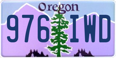 OR license plate 976IWD