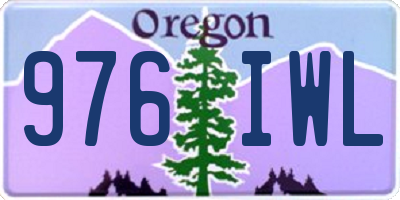 OR license plate 976IWL
