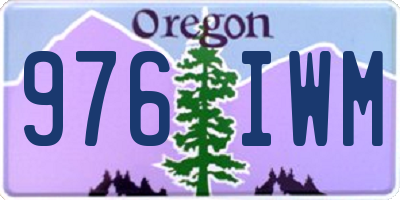 OR license plate 976IWM