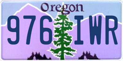 OR license plate 976IWR