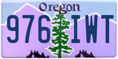 OR license plate 976IWT