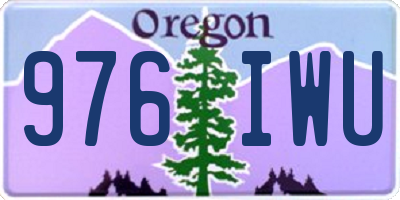 OR license plate 976IWU