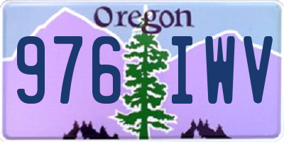 OR license plate 976IWV