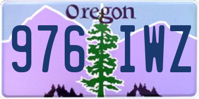 OR license plate 976IWZ