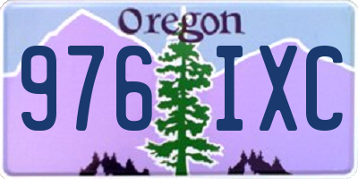 OR license plate 976IXC