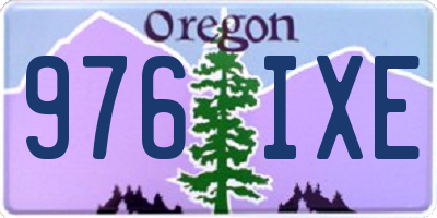 OR license plate 976IXE