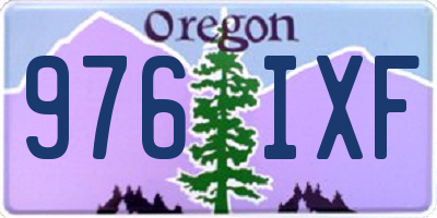 OR license plate 976IXF