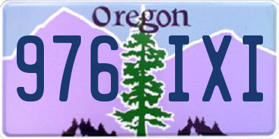 OR license plate 976IXI