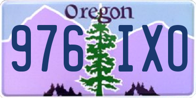 OR license plate 976IXO