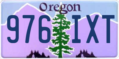 OR license plate 976IXT