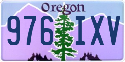 OR license plate 976IXV
