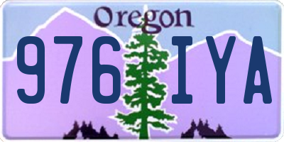 OR license plate 976IYA