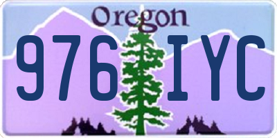 OR license plate 976IYC