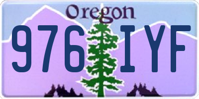 OR license plate 976IYF
