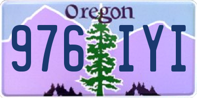 OR license plate 976IYI