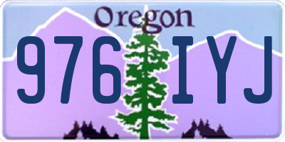 OR license plate 976IYJ