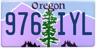 OR license plate 976IYL