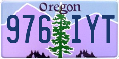 OR license plate 976IYT