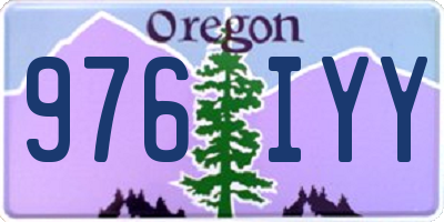 OR license plate 976IYY