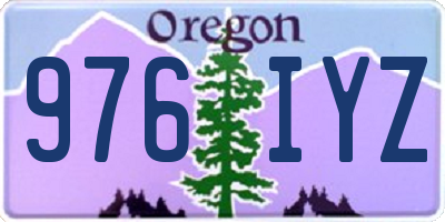 OR license plate 976IYZ