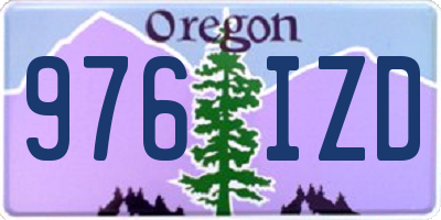 OR license plate 976IZD