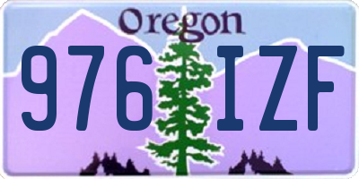 OR license plate 976IZF