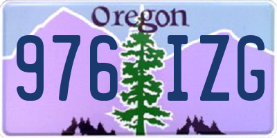 OR license plate 976IZG