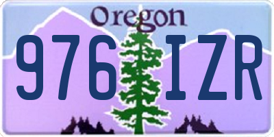 OR license plate 976IZR
